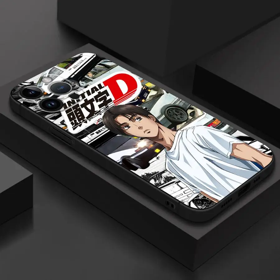 Anime Initial D Matte Black Soft Phone Case