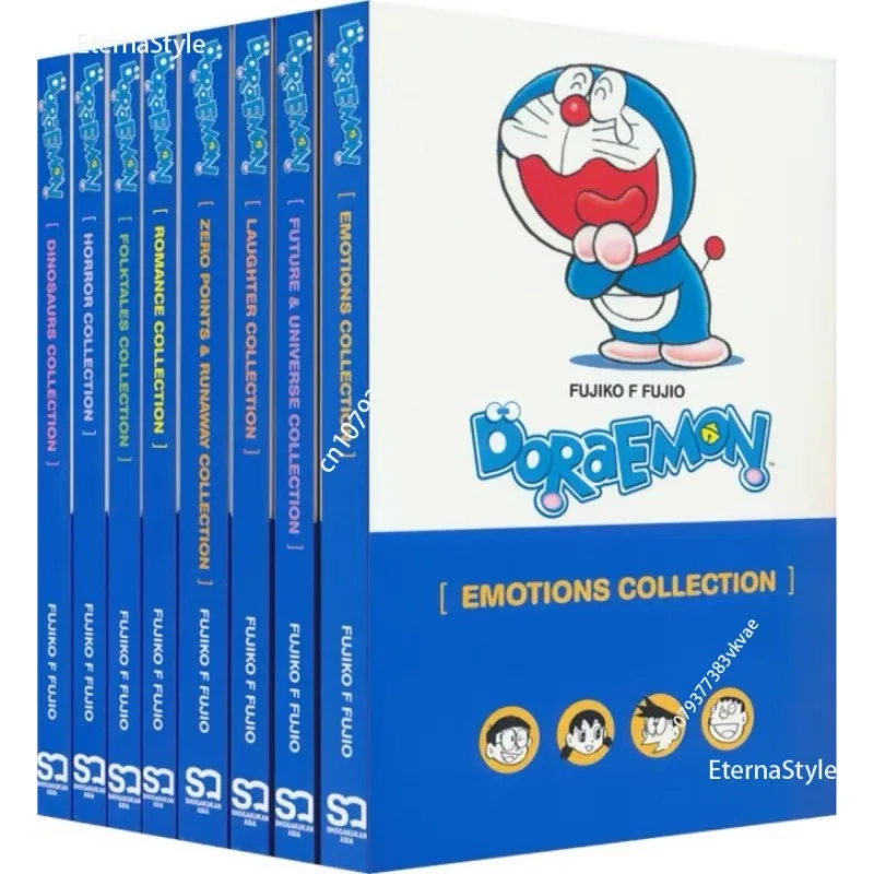 

8 Books/Set of English Comic Book Doraemon Manga 8 Volumes Set Science Fiction Children's Classic English Comic Book