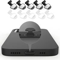 6PCS Charging Port Anti-Dust Dirt Dust Plug For iPhone Samsung USB Type-C Port Protector Silicone Dustplugs Cover Anti-Lost Cap 3