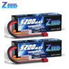 1/2pcs Zeee 3S 5200mAh Lipo Battery 11.1V 80C with T/XT60/EC3/5 Plug Hardcase for RC Car Buggy Truck FPV Drone RC Model Parts 1