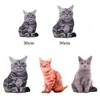30/50cm 3D Home Decorative Simulation cat Bedding Napping Cat Shape Cushion Home Textile Pillow Throw pillow 6