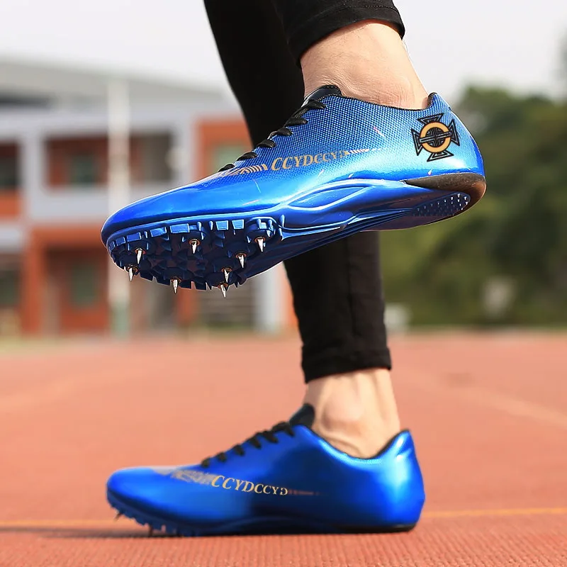 Running Shoes for Men and Women, Kids Track and Field Nails Sneakers, Students Sports Shoes, Plus Size 35-45