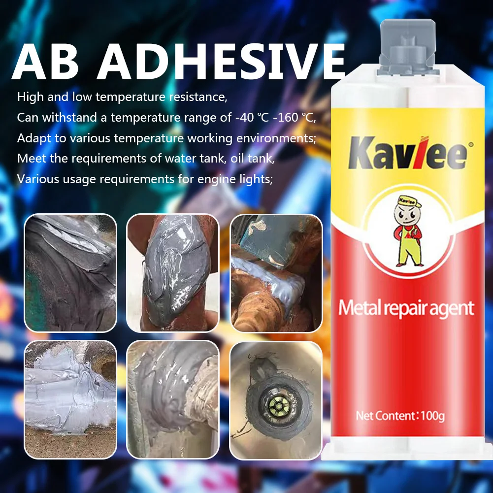 Description Picture 5 of itemMetal Repair Agent Corrosion Preventive Casting Repair Glue Heat Resistance Quick Drying Waterproof for Steel Iron Aluminum