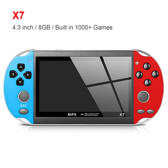 X12 Plus Retro Handheld Video Game Console 7inch IPS Screen 16G+32GB