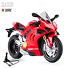 1:10 Ducati V4S S1000RR H2R Alloy Die Cast Motorcycle Model Vehicle Collection Sound and Light Off Road Autocycle Toys Car 3