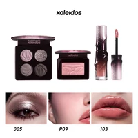 Kaleidos All In One Shimmer Lipgloss Matte Blusher Glitter Eye Shadow Palette 3Pcs Maquillage Professionnelle Set 1