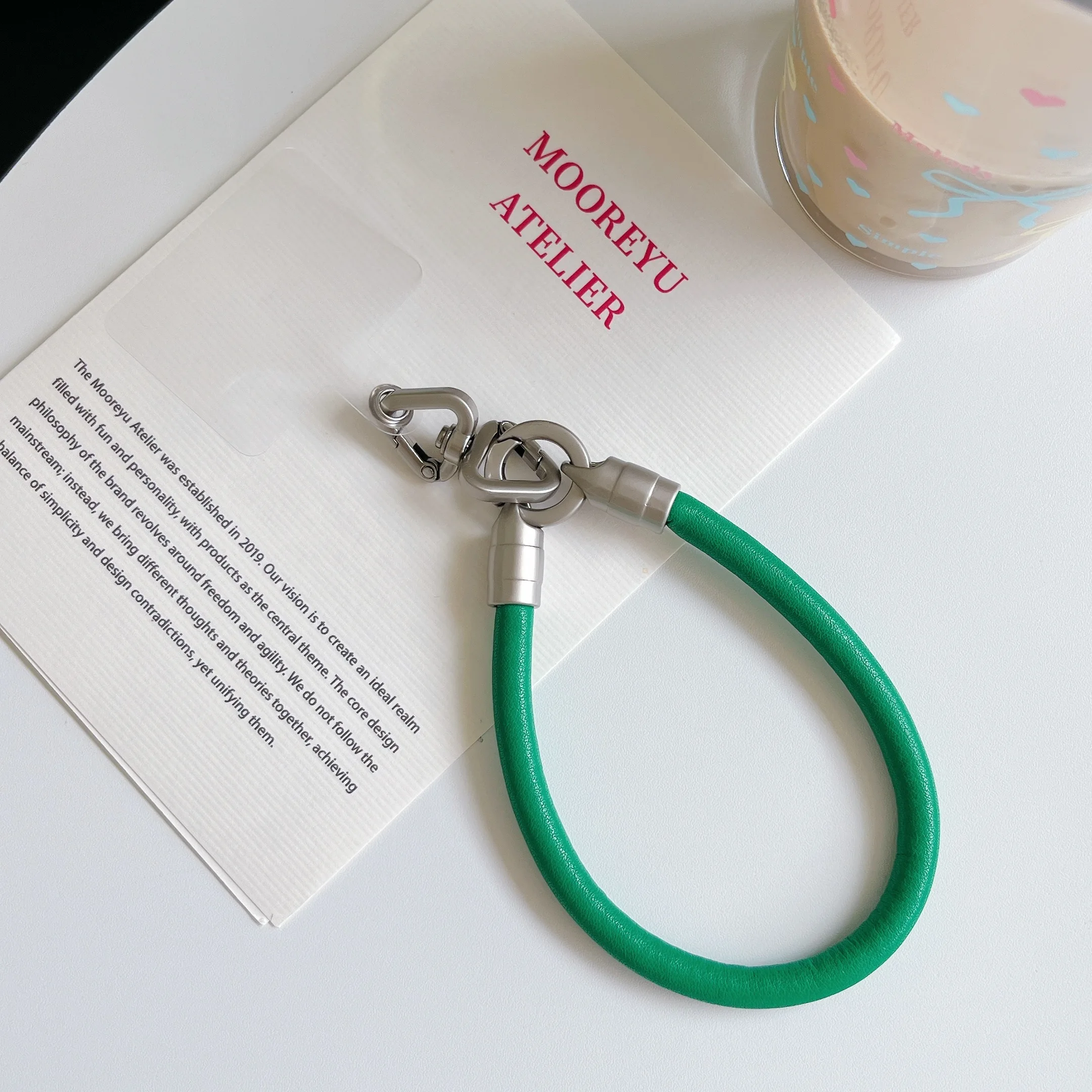 Trendy Multi-Purpose Leather Wrist Lanyard - 18 Vibrant Colors Available