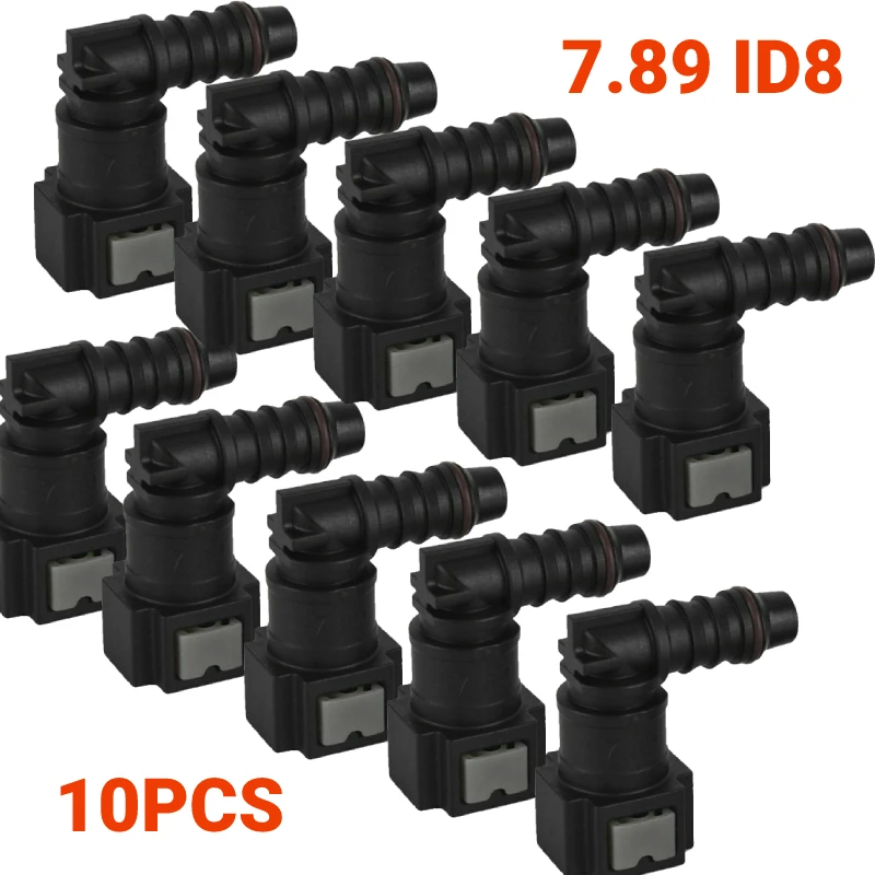 

1/10Pcs Car Quick Release Connector Rubber Fuel Line Hose Coupler 7.89 ID8 Female Auto Fuel Hose Coupler Connect Car Accessories