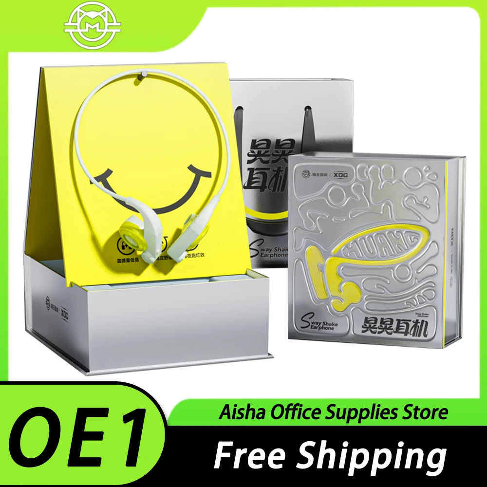 

XOG OE1 Wireless Earphone IPX5 Waterproof Lightweight Wireless Bluetooth 5.3 Earbuds Ear Hook Sports Office Earphones PC Gamer