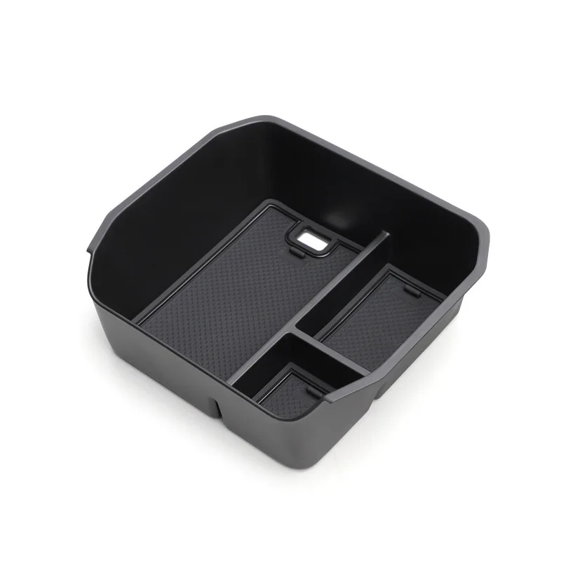 Enhanced Center Console Hidden Organizer Tray with Layered Storage