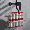 Silver/Black/Grey Hanging Shower Basket with Hooks Large Capacity Bathroom Storage Rack Rustproof Bathroom Hanging Shelf Home 2