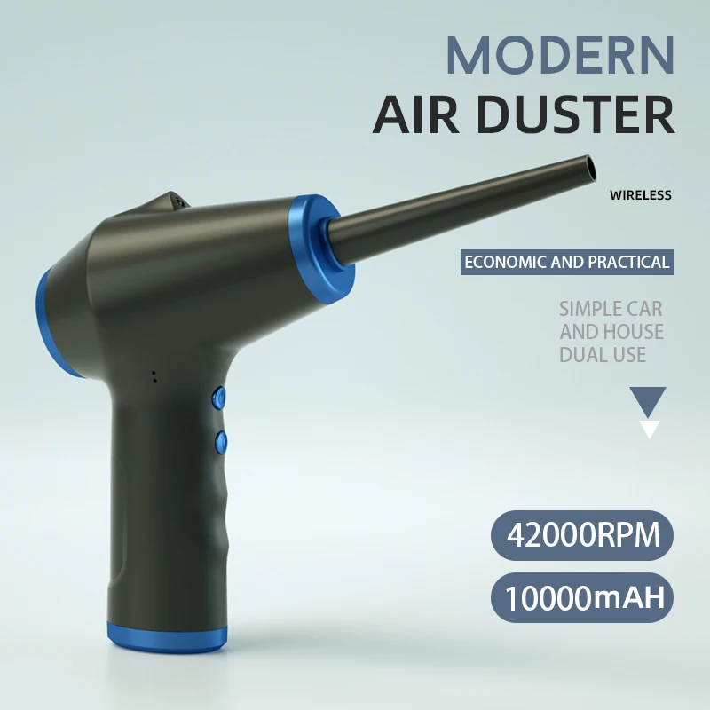 

10000mAH Wireless Air Duster USB Air Dust Blower Handheld Cordless Dust Collector Air Compressed Tool PC Laptop Car Keyboard