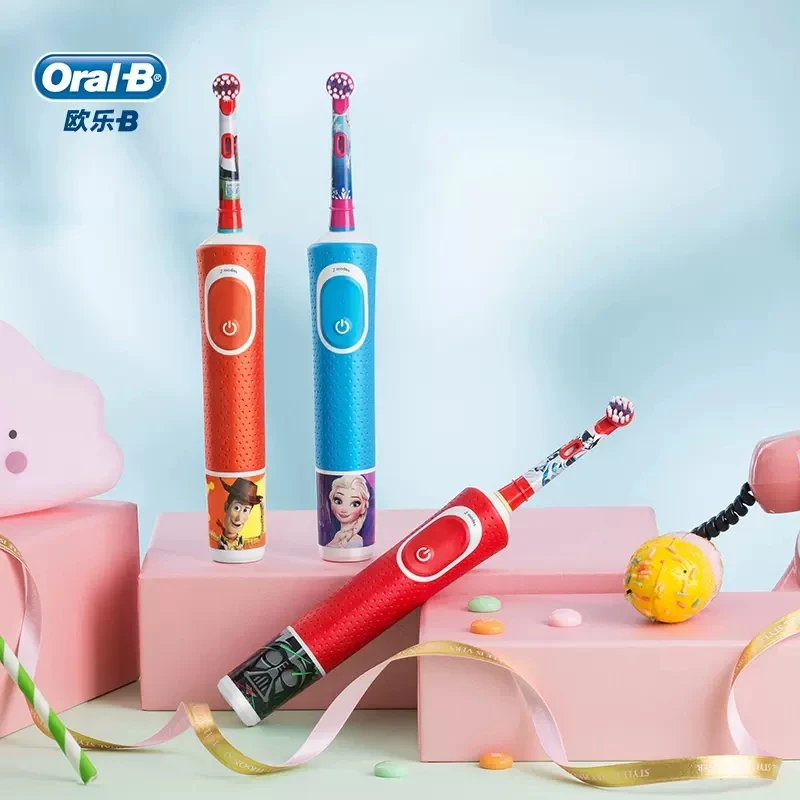 Oral B Electric Toothbrush For Children 2 Mode 7600s/mins Rotation Soft Bristles Gum Care