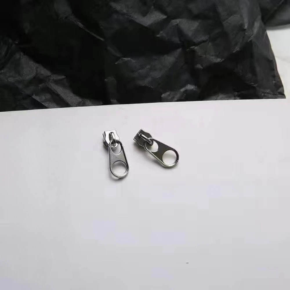 Hip Hop Zipper Earrings Personality Cool Metal Stud Earrings for Men Women Vintage Punk Style Jewelry