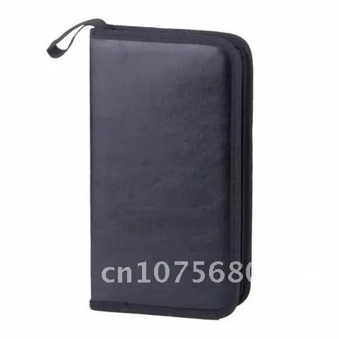 인조 가죽 CD 가방 DVD 도구 운반 케이스, 80 슬리브 자동차 거치대, 대용량 다기능 보관 직사각형 보호