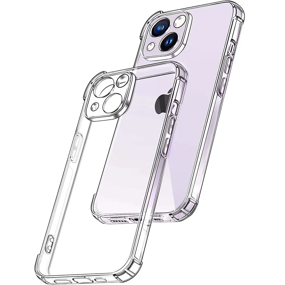 Custodia Trasparente Per Iphone 14 Plus 13 Pro Max Cover Morbida In Silicone Antiurto Spessa Per Iphone 14 Pro Max 13 Mini 14 Pro 12 Pro