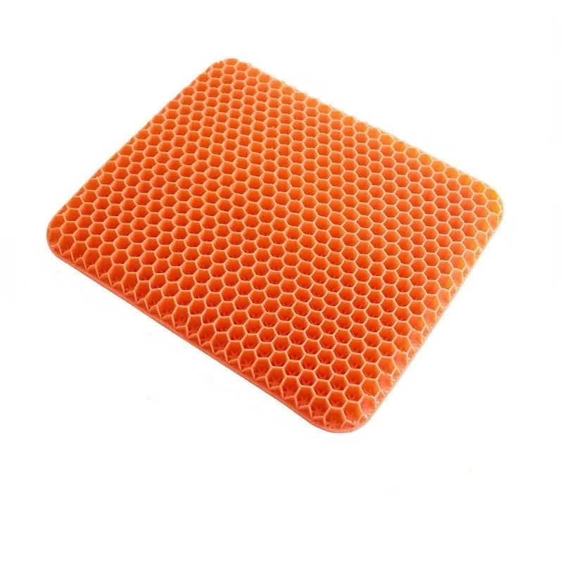 Гелевая подушка с Сотами-фиолетовая Улучшенная двухслойная Нескользящая для