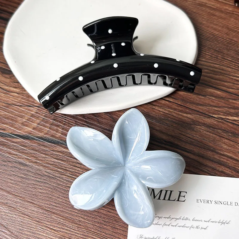 2 teile/satz Retro Geometrische Blume Haar Clip Krabbe Elegante Haar Klaue Haarnadeln Shark Clip Trendy Grips Party Haar Zubehör Neue – Detail 14