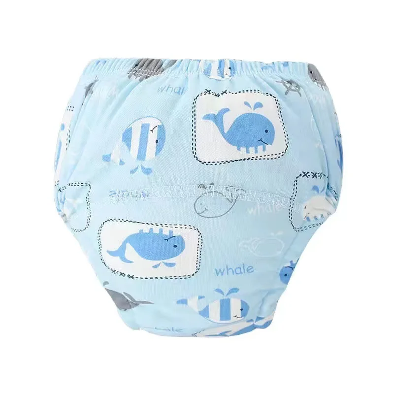 6 Layers Baby Elinfant 2 Size Diapers For Swimming Absorbent Ecological Diapers Reusable Training Panties Happy Flute Newborn images - 6