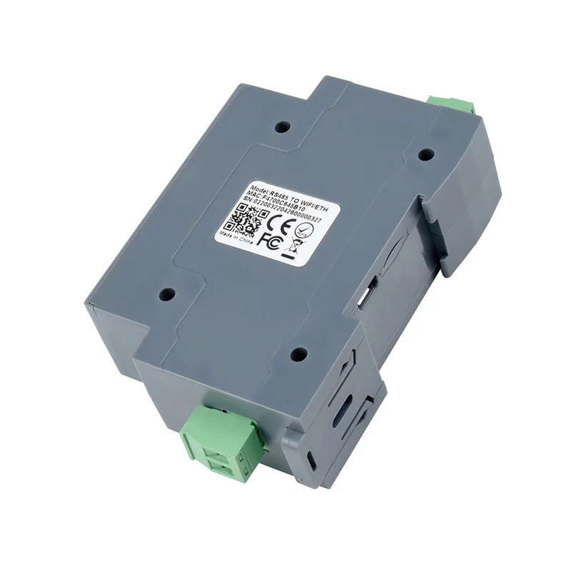 Servidor Serial de Montagem em Trilho Modbus Mqtt Gateway Módulo Rs485 para Wi-fi Ethernet - Imagem 2