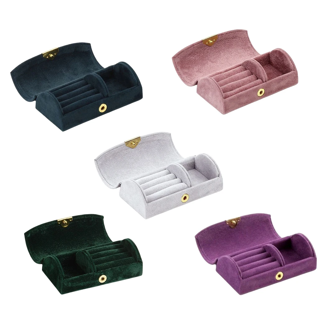 

Jewelry Display Box Storage Case Portable Holder Dresser Desktop Packing