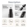 2025 Xiaomi Mijia Electric Nose Ear Hair Trimmer for Men Painless Rechargeable Sideburns Eyebrows Beard 3in1 Hair Clipper Shaver 3