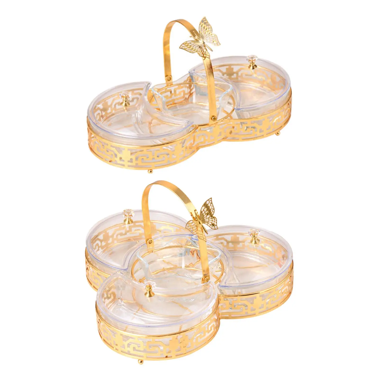 

Serving Tray and Platters Appetizer Tray Transparent Snack Bowl Serving Bowls for Candy Veggies Chips and Dip Fruit Entertaining