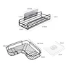 1/2PCS Bathroom Metal Shelf No-Drill Metal Corner Shelf Shower Storage Shelf Bracket Bathroom Accessory Organizer Shampoo Shelf 6