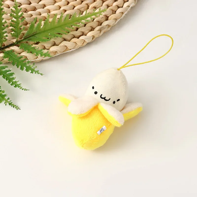 Creative Plush Banana Keychain Cute Small Fruit Doll Pendant
