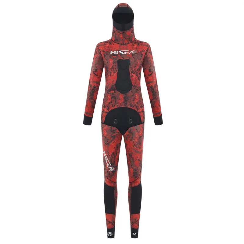 Muta Invernale Da Donna Yamamoto Scuba Diving Suit 3Mm Neoprene 2-Pcs Tuta Da Pesca Subacquea Mimetica