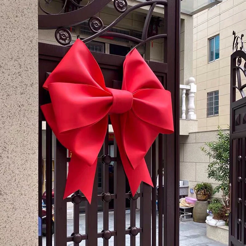 Fiocco Gigante Rosso 75 Cm – Decorazione Fai Da Te Per Matrimoni E Feste, Grande Nastro Per Composizioni E Addobbi