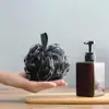 Soft Shower Mesh Foaming Sponge Exfoliating Scrubber Black Bath Bubble Ball Body Skin Cleaner Cleaning Tool Bathroom Accessories 4