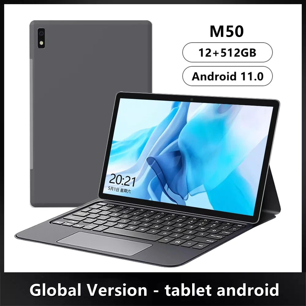 tablet pc 10 inch tablet M50 tablet android 12GB RAM+512GB ROM WITH PEN PAD Android 11.0 calling tablet 10 core dual sim good tablets