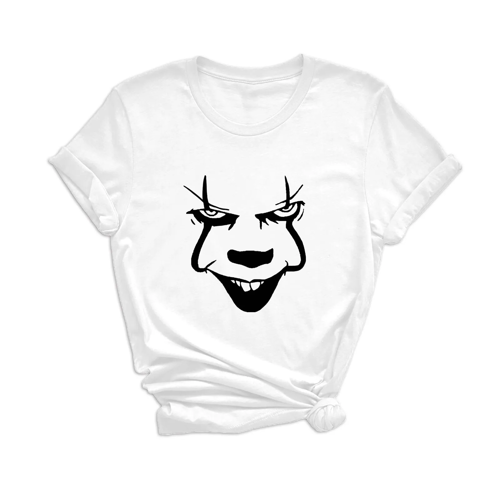 

Карнавальная забавная футболка в стиле призрака, Спортивная Футболка с круглым вырезом, Женская Праздничная Повседневная Уличная одежда с коротким рукавом, Топ