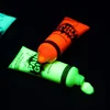 5 pcs Body Art Paint Neon Fluorescent Party Festival Halloween Cosplay Makeup Kids Face Paint UV Glow Painting 4