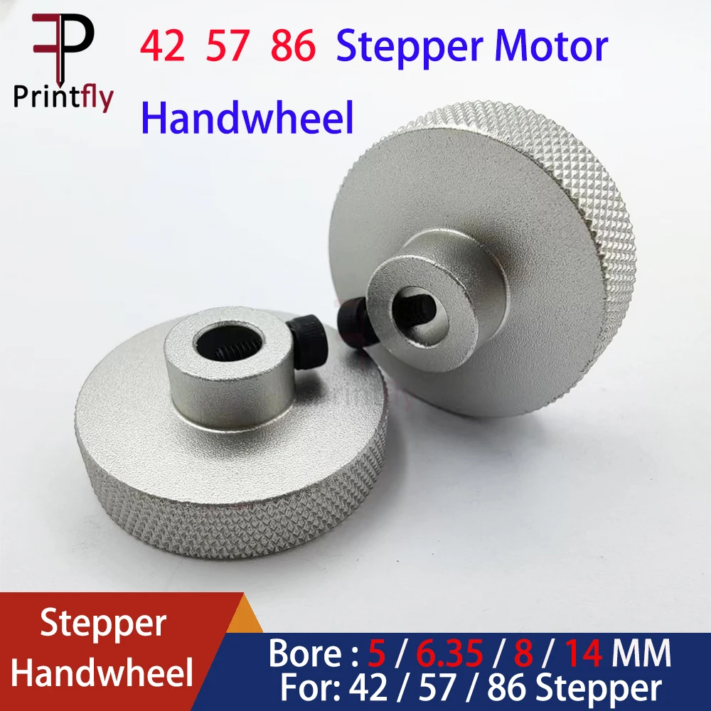 Nema17 Nema23 stepper motor hand wheel 5mm 6.35mm 8mm 14mm inner hole diy engraving machine part