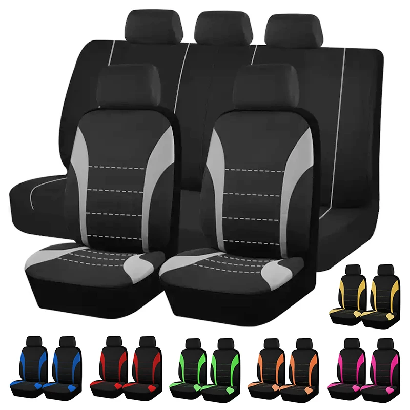 Four Season Universal Car Front/Rear Seat Cover Polyester Fabric
