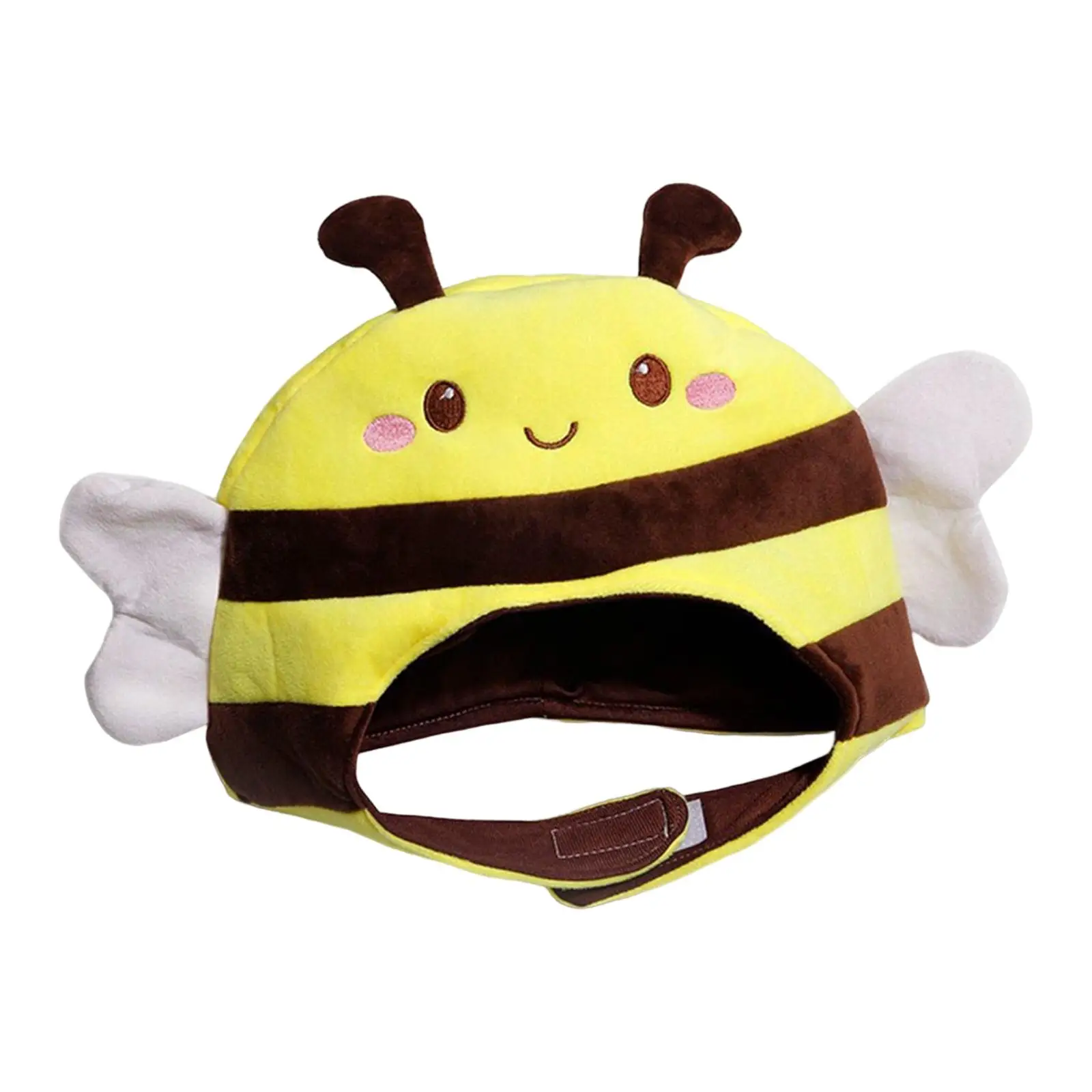 Bee Animal Plush Hat Clothing Photo Prop Fancy Dress Headgear Adults Headwear for Pretend Play Holiday Easter Carnival Cosplay