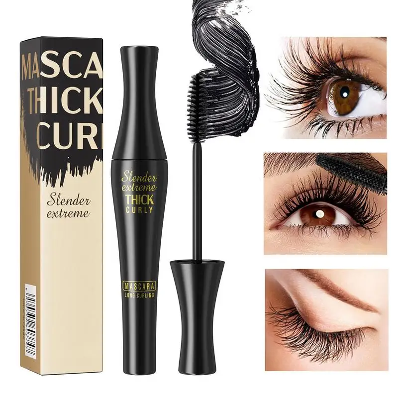 

4d Mascara Lengthening Thick Curly Waterproof Mascara 24h Lasting No Fading New Product Hot Selling 4D Mascara 8ml