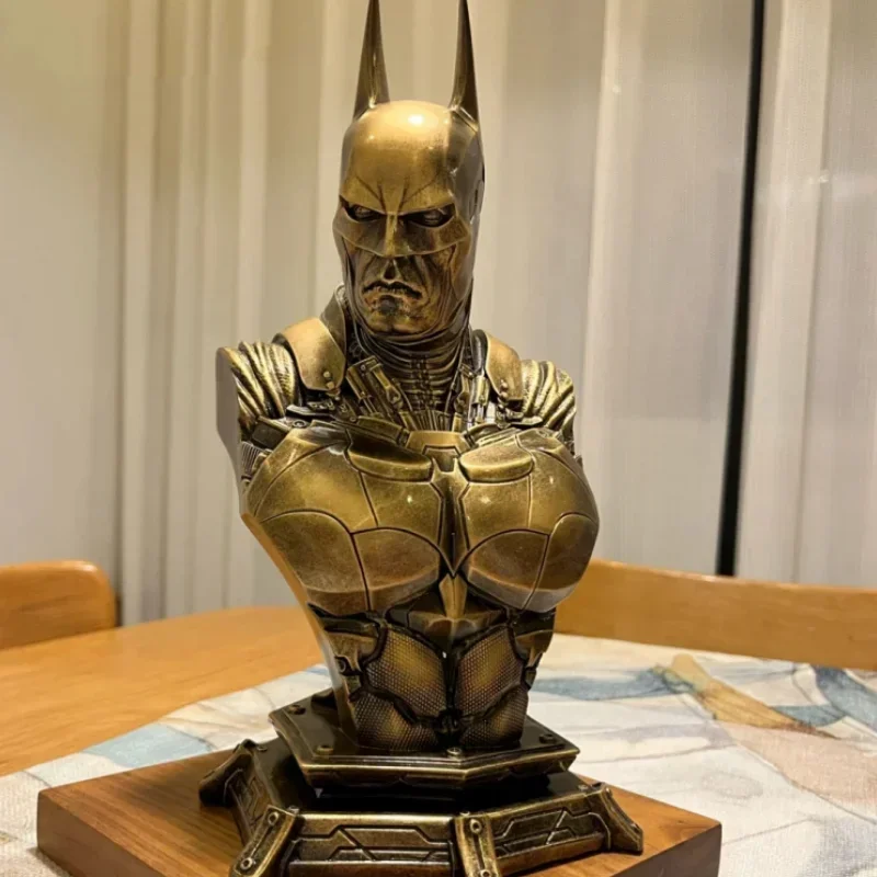 

Скульптура в виде рыцаря arкхэма, статуэтка Бэтмена, сменная голова, Имитация меди, модель, Декор, коллекционный подарок для детей