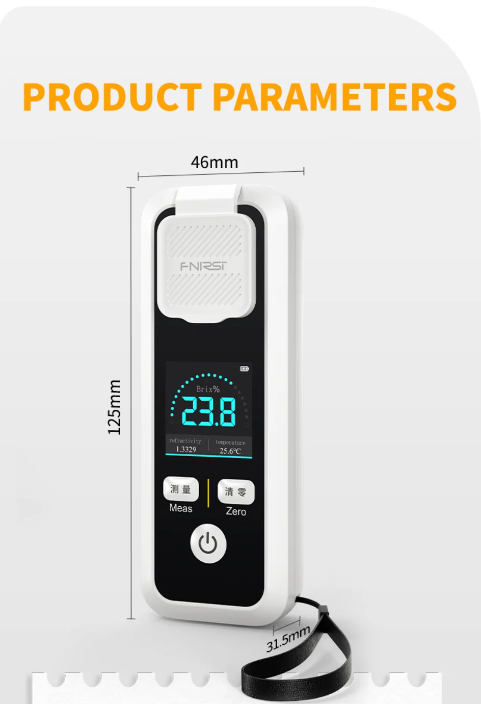 JBM-10 JBM-20 Digital Brix Refractometer Rechargeable Sugar Content Meter Measur