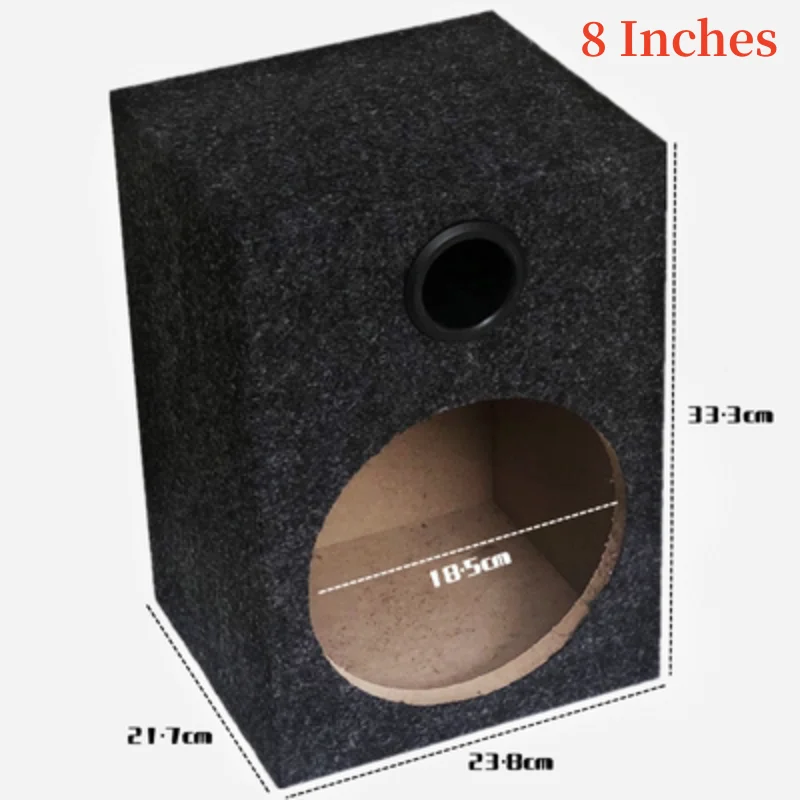 DIY Vehicle Audio Modification 8 -inch/ 6.5-inch Speaker Case, Car Sound Automotive Box, Car Subwoofer Box