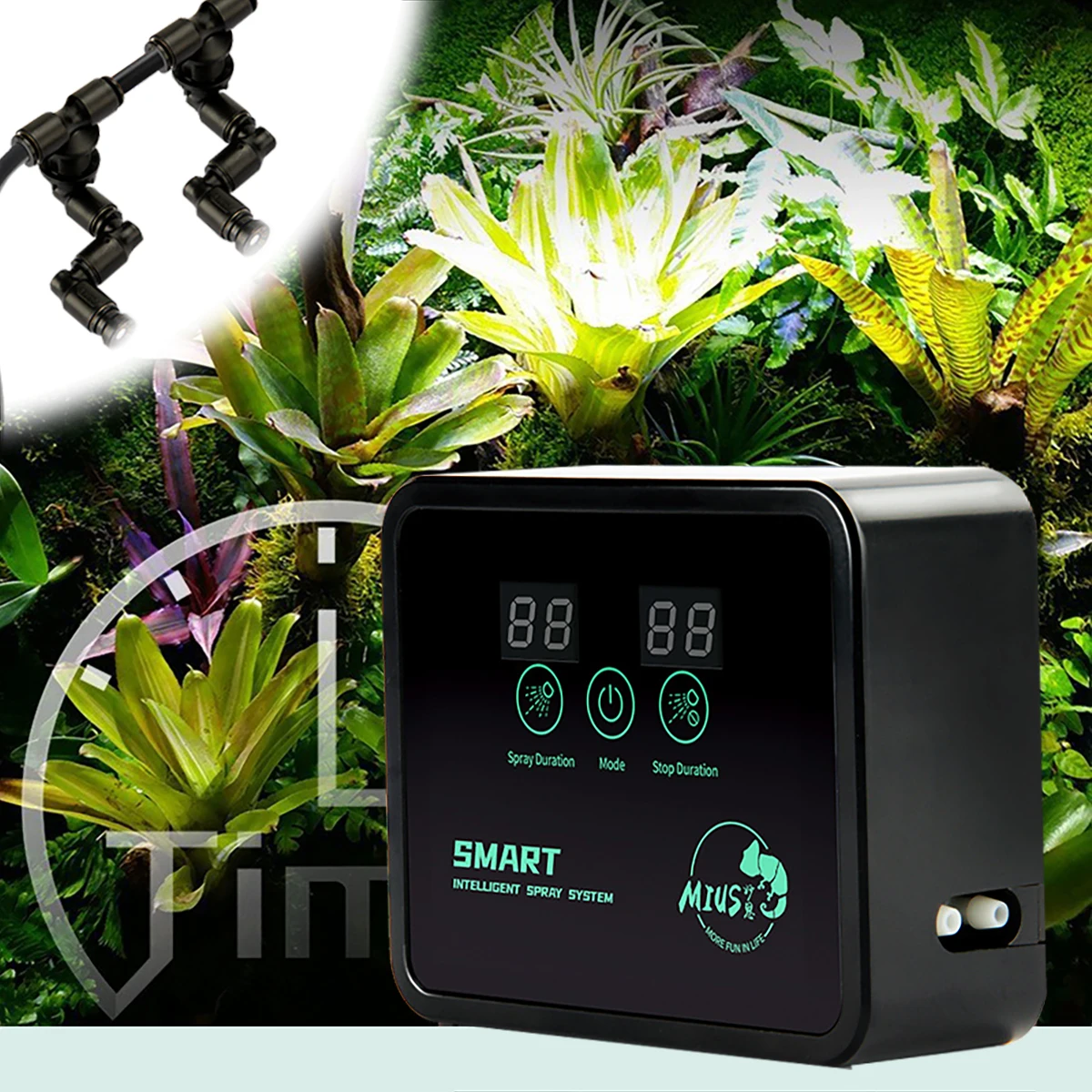 Brumisateur intelligent pour reptiles, humidificateur de terrariums, minuterie électronique