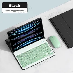 Enhanced Wireless Keyboard Case with Stand for Redmi K Pad 8.8 (Black L green Mouse)