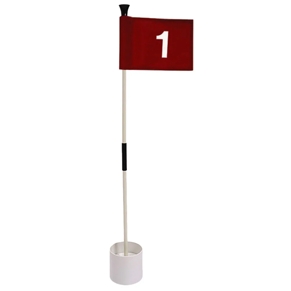 

Golf Flagpole Golfing Train Equipment Golfs Flags Base Green Court Nylon Number