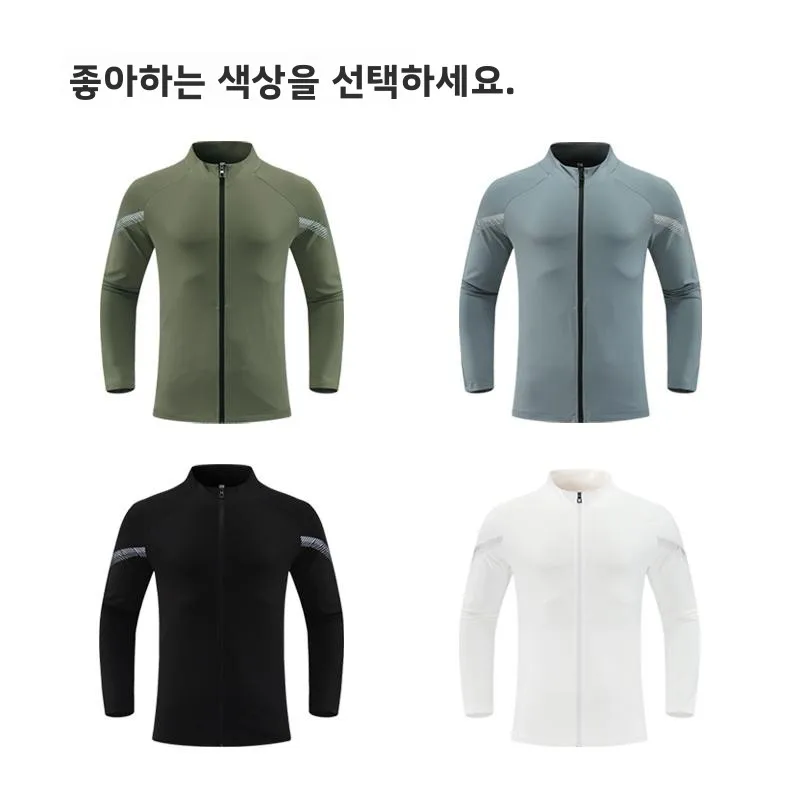 남성용 긴팔 피트니스 트레이닝 티셔츠 루즈핏 스탠드 칼라 속건 통기성 러닝 스포츠 탑 (농구 및 축구용)