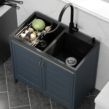 

Stainless Steel Kitchen Sink Strainer Drain Pipe Mixer Taps Double Bowl Filter Kitchen Sink Organizer Cocina Home Improvement