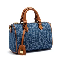 Women's Shoulder Bag 2025 New Cowboy Splicing Pillow Bag, Casual Party Women's Handbag - Image 2