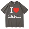 Playboi Carti Mens Hip Hop Tshirt I Love Carti Print T Shirt 4
