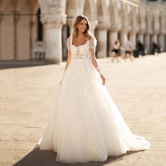 modern wedding dress